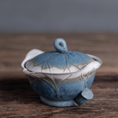 万仟堂 秋荷一池02·成套 茶具套装（1壶1承1海6杯（不含茶盘））雪兰釉