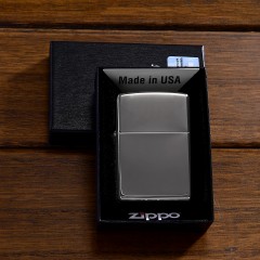 ZIPPO防风火机创立日黑冰收藏款 新机无油