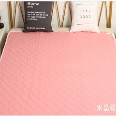 嘉若彤  水晶绒双人电热毯  1.8m*1.5m 粉/灰 可选下单备注颜色