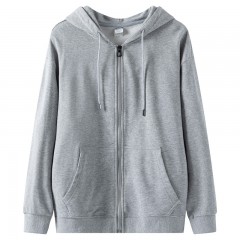 啄木鸟 男女同款连帽拉链外套HD0031 S-4XL 酒红色/黑色/白色/青石绿/水墨蓝/晴山蓝/花灰色/杏色可选 下单备注颜色尺码
