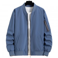 啄木鸟 男女同款立领夹克HD0037 M-4XL 黑色/藏蓝色/灰绿色/雾霾蓝/大红色 可选下单备注颜色尺码