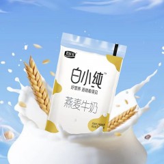 君乐宝 白小纯燕麦牛奶12瓶* 180ml