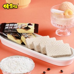 佬食仁 黑粗粮威化饼 1箱*200g 约30包