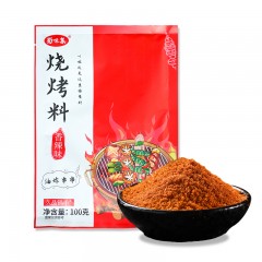 集采 蜀味集四川烧烤料调味料腌制撒料麻辣味五香味露营烧烤料100g/4袋