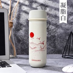 乐扣乐扣 鹤舞一品高升杯D款 400ML YSH160004（莫奈蓝）/ YSH160005（凝脂白）/ YSH160003（雨夜黑）下单备注颜色