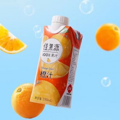 佳果源 100%橙汁1箱*12瓶*330ml