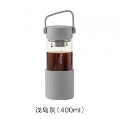 北鼎 茶水分离玻璃杯CD1008 浅杉绿/鹅仔黄/浅岛灰 可选下单备注颜色