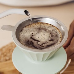 北鼎   手冲咖啡滤杯CD1024 300mL 浅杉绿/水墨灰/西柚橙 可选下单备注颜色