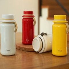 SrueHome日系礼帽保温杯350ml 白/绿/黄/红 可选下单备注颜色