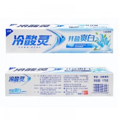 冷酸灵 井盐爽白牙膏1支*220g