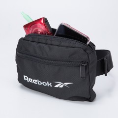 锐步Reebok 黑色运动时尚腰包H11304