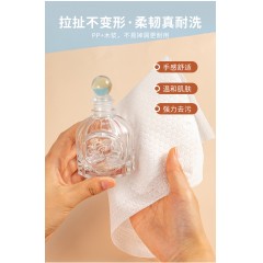 棉诺康善 懒人抹布/洗碗布 25*25cm 50片/卷*4卷 六边纹 偏远不包邮