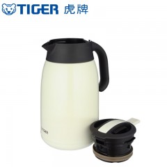 虎牌TIGER不锈钢便携式热水瓶 PWM-A20C  珍珠白/葡萄紫/不锈钢色可选 下单备注颜色