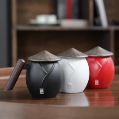 壹品陶瓷 江湖-个人杯马克杯 茶具 白/黑/红 可选下单备注颜色