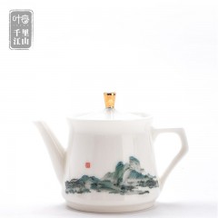 叶客 千里江山茶具套装茶壶组 （茶壶1+茶杯*6+公杯*1+礼盒1+手提袋）