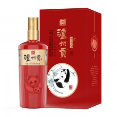 泸州老窖 52度泸州贡熊猫酒精品9 6瓶*500ml