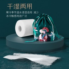 贝因美国潮卷芯棉柔巾3卷*41抽