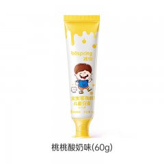 blispring冰泉 益生菌儿童牙膏桃桃酸奶味60g