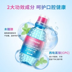 blispring冰泉 冰泉口香糖牙膏套装240g 浪漫樱花120g+清香蜜桃120g+漱口水260ml