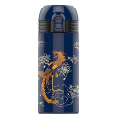 哈尔斯 故宫文创联名款凤鸣系列 轻量真空弹跳杯350ml  HD-350-49-G 黑色/藏青 下单可选备注颜色