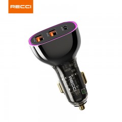 锐思（Recci）征途车载充电器RCC-N18透明黑