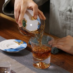 个杯堂  金山茶器八件套(蓝色幻影)