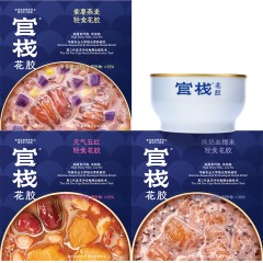 官栈 即食花胶轻食碗180g*3碗 （紫薯燕麦+元气五红+纯奶血糯米）