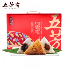 五芳斋 五芳禾情粽子礼盒【10粽4蛋1400g】