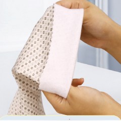 花迹 绒里家居清洁手套1盒*1副 （防烫隔热）40CM S/L 橙子黄/椰子白 可选下单备注型号尺码颜色