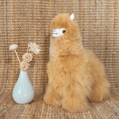 AUSKIN澳世家 秘鲁进口羊驼皮毛玩偶-羊驼大号30cm 白色/亚麻色/金色/浅棕褐 可选下单备注颜色