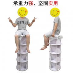 常恩创意旋转书架  一层圆形宽度46带柜子（加厚板 12mm）/一层方形宽度46带柜子（加厚板 12mm） 下单请备注类型