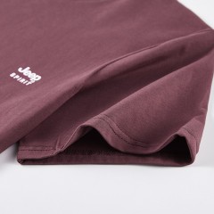 JEEP吉普新款男士短袖T恤圆领棉质透气弹力时尚青年T恤衫  JPCS2220HX 酒红/黑色/深灰/藏青/花灰/宝蓝/红色/白色 M-4XL 下单请备注颜色尺码