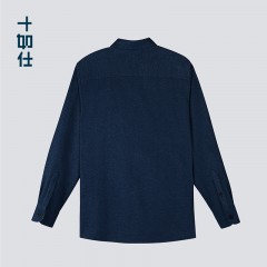 十如仕 衬衫外套OW02 XS-3XL 深蓝/驼色 可选下单备注颜色尺码