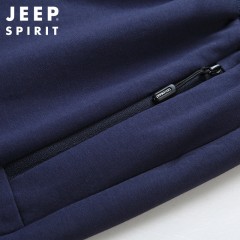 JEEP吉普新款男士短裤棉质透气宽松大码男裤五分裤JPCS6158HL 蓝色/灰色/黑色 M-6XL  下单请备注颜色尺码