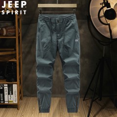 JEEP吉普新款男士纯棉工装裤多袋中腰大码男裤休闲裤 JPCS7202HL 军绿/ 卡其 /深蓝/ 灰色/ 黑色 M-5XL 下单请备注颜色尺码
