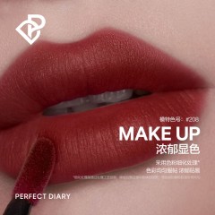完美日记 PERFECT DIARY锁色薄纱名片唇釉 208陷阱浆果 6941311529566  (80006407)