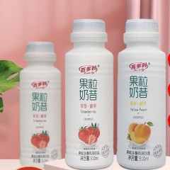 百多利 果粒奶昔风味饮品1箱*6瓶*310ml 草莓味/黄桃味 可选下单备注口味