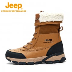 Jeep吉普秋冬新品雪地靴男户外登山鞋女防滑耐磨高帮徒步鞋 P2310911605 男款/P2310811621女款 下单请备注颜色尺码