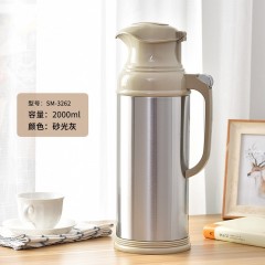 清水 不锈钢热水瓶SM-3262-200 2000ml 6920280732627 灰/咖啡 可选下单备注颜色