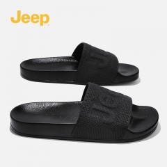JEEP吉普拖鞋男夏季外穿防滑户外软底防臭夏天沙滩凉拖鞋 C222M16150 黑色/绿色/卡其色 尺码38-44  下单请备注颜色尺码