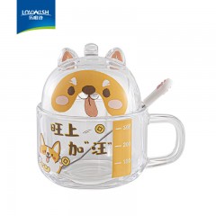 乐唯诗 卡通杯350ml 熊猫/喵喵/小狗 可选下单备注类型