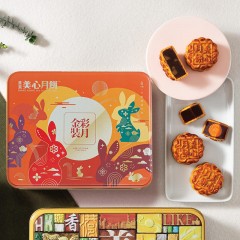 香港美心 金装彩月礼盒月饼420g 4892030070247