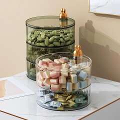 wethink 三层旋转糖果盒 2个装  透明茶/透明绿  下单请备注颜色