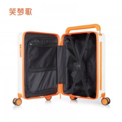 笑梦歌奶油青春橙色季宽体拉杆行李箱20寸 MG2004  奶橙色
