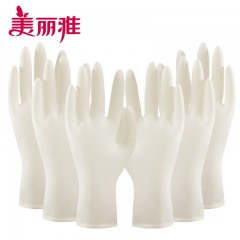 美丽雅薄型乳胶手套6只*2包 HC075023 6923074075023