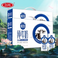 三元极致高品质纯牛奶（全脂型） 250ml*12