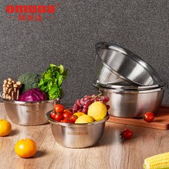 欧美达 匠系列-不锈钢盆筛5件套 JPS05 6941334151515
