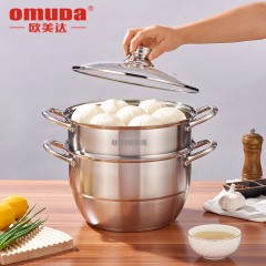 欧美达 匠系列-304不锈钢多层蒸汤锅28CM JZG28 6941334157685