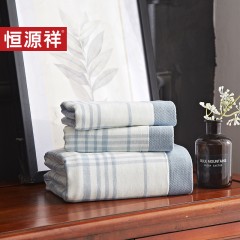恒源祥 水墨浴巾三件套TAL1009 33*74 70*140cm6941204315443