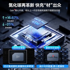 倍思 GaN5 Pro氮化镓快充充电器2C+U 65W 黑色CCGP120001/白色02